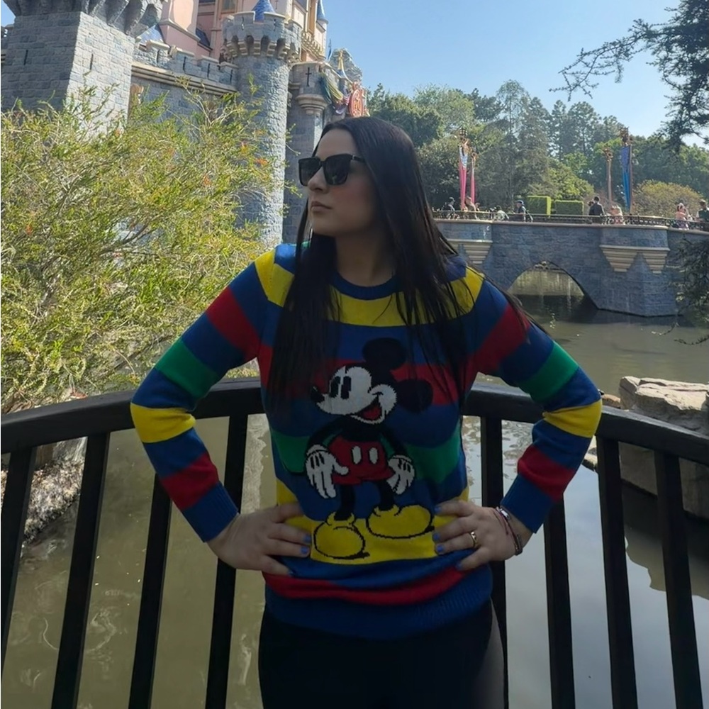 Disney Kids Sweater with Mickey Mouse - Blue, Red, Yellow, Green